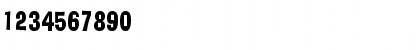 Download AlorCondensed Normal Font Numeric Preview