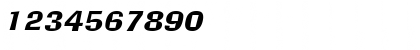 Download AlorNarrowWide Italic Font Numeric Preview