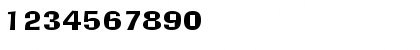 Download AlorNarrowWide Normal Font Numeric Preview