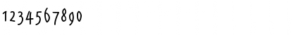 Download AlphabetismHand Regular Font Numeric Preview