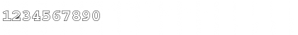Download AlphabetOpen Regular Font Numeric Preview