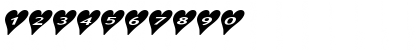 Download AlphaShapes hearts 2a Normal Font Numeric Preview