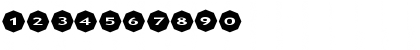 Download AlphaShapes octagons 2 Normal Font Numeric Preview