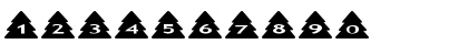 Download AlphaShapes xmas trees Normal Font Numeric Preview