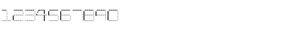 Download Amaya Technical Dots Regular Font Numeric Preview