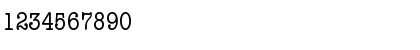 Download AmericanTypewriter Cond Font Numeric Preview
