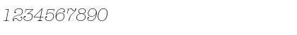 Download AmericanTypItcTEELig Italic Font Numeric Preview