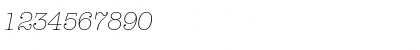 Download AmericanTypItcTLig Italic Font Numeric Preview