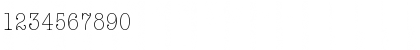 Download AmericanTypItcTLigCon Regular Font Numeric Preview