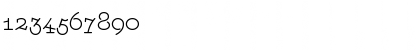 Download Aminta Regular Font Numeric Preview