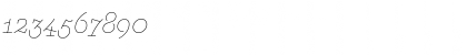Download AmintaLightItalic Regular Font Numeric Preview