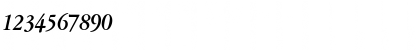 Download AmsterdamerGaramont BoldItalic Font Numeric Preview