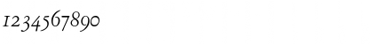 Download AmsterdamerGaramontOsf RegularItalic Font Numeric Preview