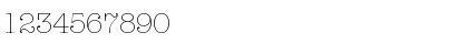 Download AmTypewriterITCTT Light Font Numeric Preview