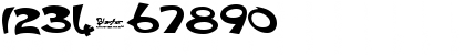 Download Blaster Evaluation Font Numeric Preview