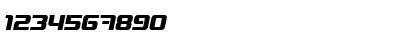 Download Blaster Infinite Italic Font Numeric Preview