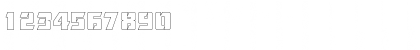 Download AndreaBeckerOutline Regular Font Numeric Preview