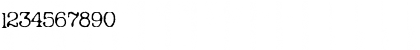 Download Andreas Typewriter Regular Font Numeric Preview