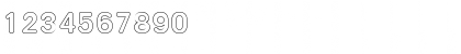 Download AndreasBeckerOutline Regular Font Numeric Preview