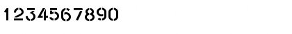 Download AndrewAndyStencil Bold Font Numeric Preview
