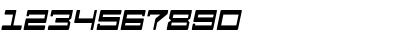 Download Android Nation Italic Font Numeric Preview