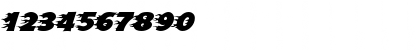 Download Blazed Regular Font Numeric Preview