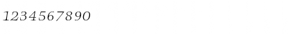 Download AngkoonTF-LightItalicSC Regular Font Numeric Preview