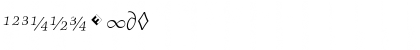 Download AngkoonTF-LightItalicSCExp Regular Font Numeric Preview