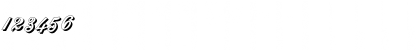 Download Anglia Script Shadow Regular Font Numeric Preview