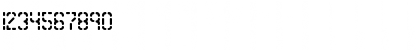 Download Bleak Segments BRK Regular Font Numeric Preview