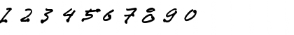 Download Bleedblob BTN Regular Font Numeric Preview