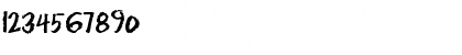 Download AnniesJagged Regular Font Numeric Preview