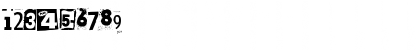 Download Anonymous Clippings Regular Font Numeric Preview
