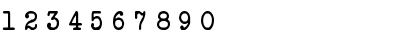 Download Another Typewriter Regular Font Numeric Preview