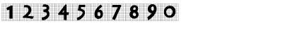 Download AntiquaInGrid Regular Font Numeric Preview