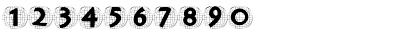 Download AntiquaInGridBalloons Regular Font Numeric Preview