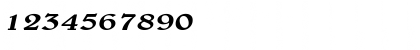 Download BlewExtended Italic Font Numeric Preview