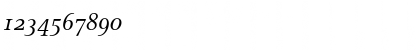 Download ApolloMTOldstyleFigures RomanItalic Font Numeric Preview