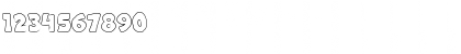 Download Apple Boy BTN Outline Regular Font Numeric Preview