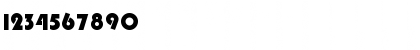 Download Blippo Normal Font Numeric Preview