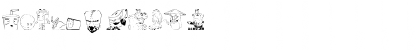 Download aqua teen hunger font (c) adult swim Font Numeric Preview