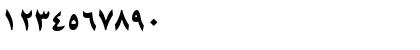 Download Arabic Bold Font Numeric Preview