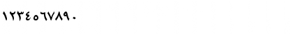 Download ArabicTwo Bold Font Numeric Preview