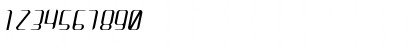 Download Arbeka LightItalic Font Numeric Preview