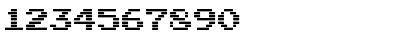 Download Arcade Interlaced Regular Font Numeric Preview