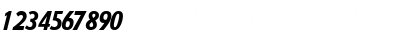 Download ArcheBlackCondSSK Italic Font Numeric Preview