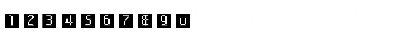 Download ArcheTypoBricksInvers Regular Font Numeric Preview