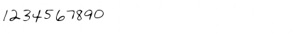 Download ArchiesHand Regular Font Numeric Preview