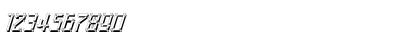 Download ArchitypoShadow Regular Font Numeric Preview