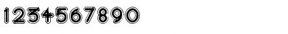 Download area OUTLINEe Regular Font Numeric Preview